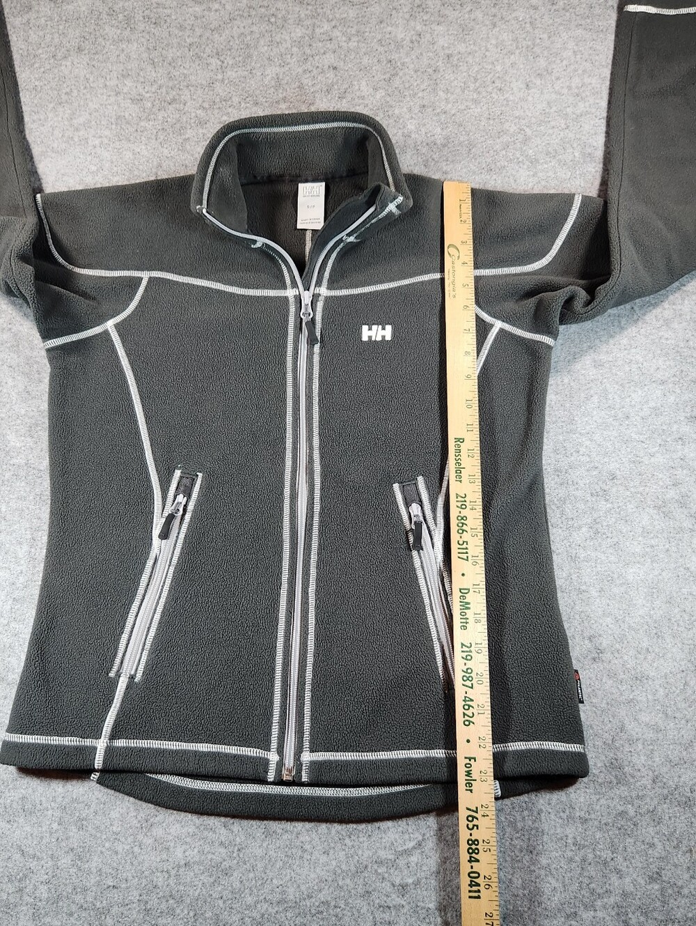 Helly Hansen Women's Grey Fleece Zip Jacket Small - Picture 4 of 11